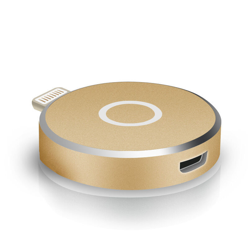 MOOV苹果手机u盘外接内存扩展卡存储器适用于苹果7iphone6s/5s/ipad 扩容 土豪金 16G